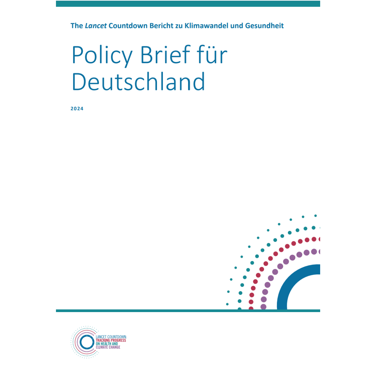 The Lan­cet Count­down Bericht zu Kli­ma­wan­del und Gesund­heit 2024 — Poli­cy Brief für Deutsch­land