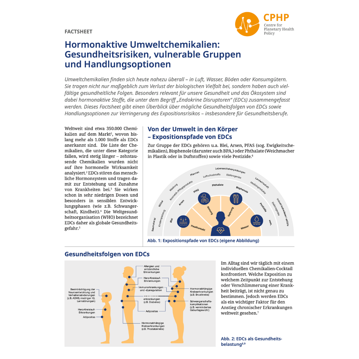 Hor­mon­ak­ti­ve Umwelt­che­mi­ka­li­en: Gesund­heits­ri­si­ken, vul­nerable Grup­pen und Hand­lungs­op­tio­nen